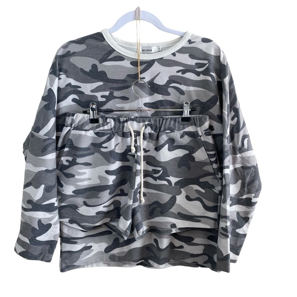 Belinda - Camo Sweatshirts and shorts set - Size L